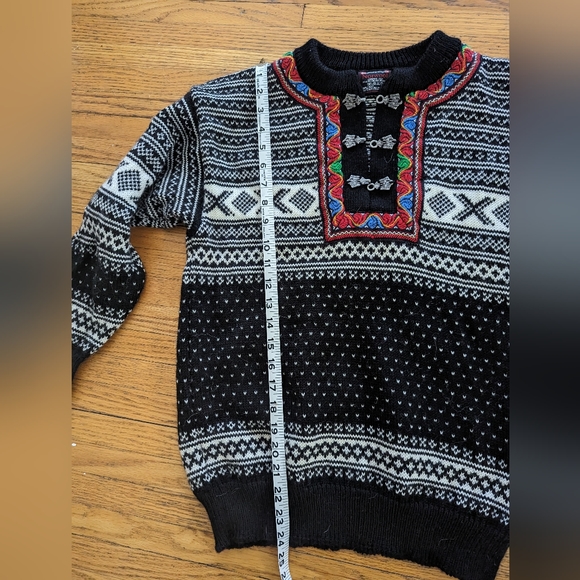 Norwool Women 100% Pure Wool Nordic Sweater Size S - Picture 4 of 4
